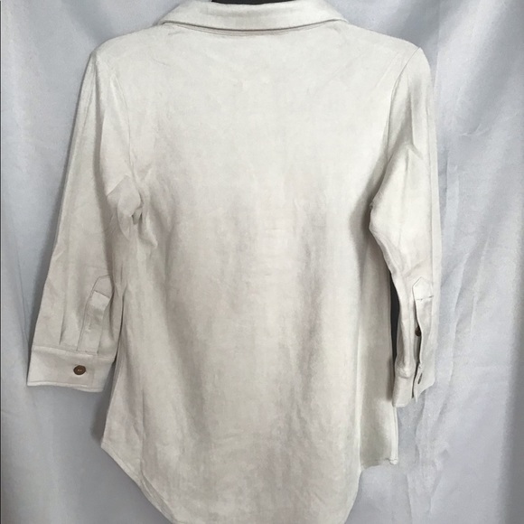 Gretchen Scott Designs suede top NWT - Picture 4 of 7